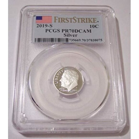 2019 S Silver Roosevelt Dime Proof PR70 DCAM PCGS First Strike - Picture 1 of 2